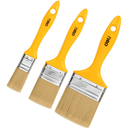 Набор кистей Deli YS EDL509157, малярных, 25/50/75 мм, смешанная щетина, 3 шт