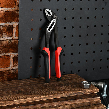 Клещи переставные Deli RS EDL2612Z, 300 мм, черный, красный - 4