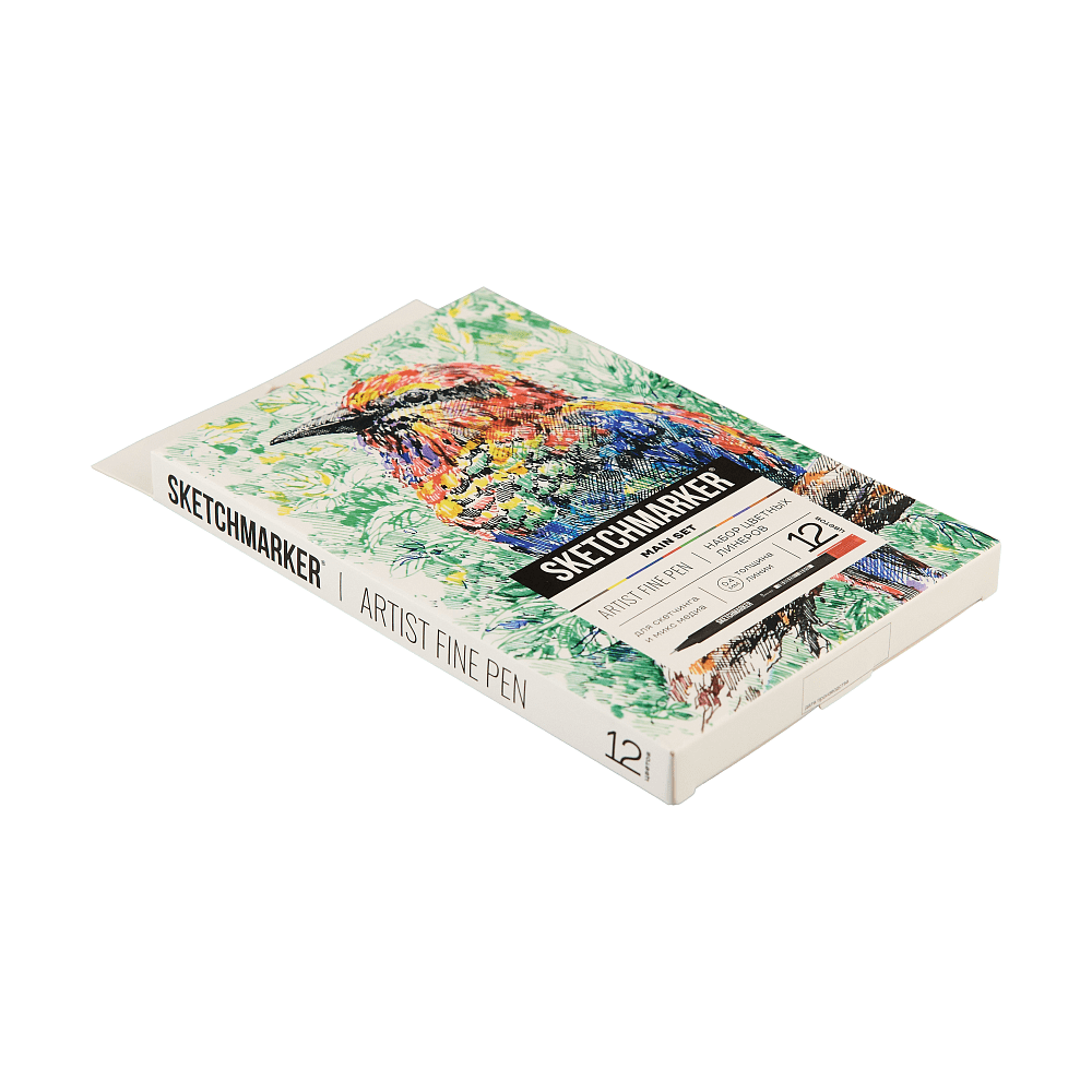 Ручка капиллярная "Sketchmarker Artist fine pen Main", 12 шт - 10