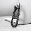 Кабель Baseus CATKLF-CG1, USB to Type-C, 2 м, Gray+Black - 3