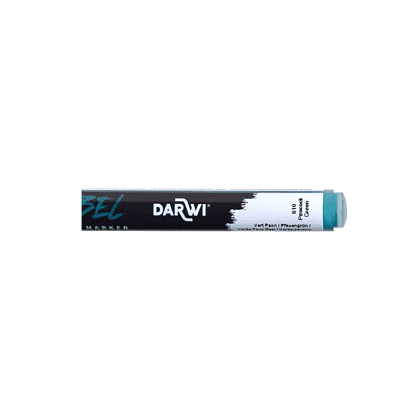 Маркер акриловый "Darwi.Marbel" 610, павлиний зеленый - 4