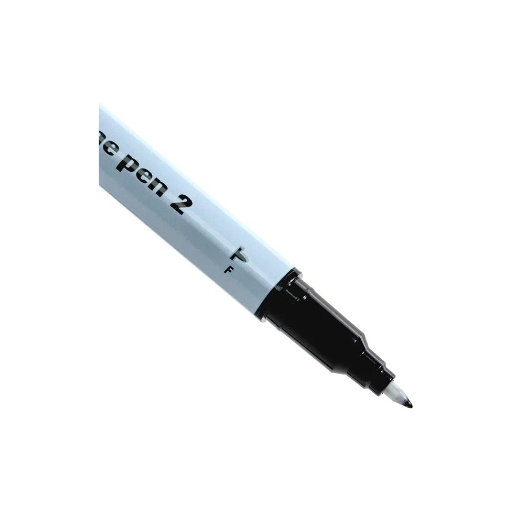 Маркер перманентный "Twin Name Pen", двусторонний, черный - 6