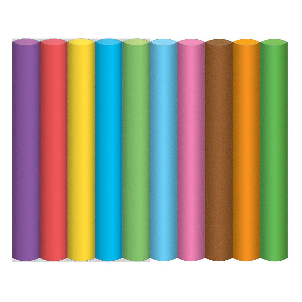 Мелки для доски круглые Maped "Color Peps", 10 цветов, ассорти - 3