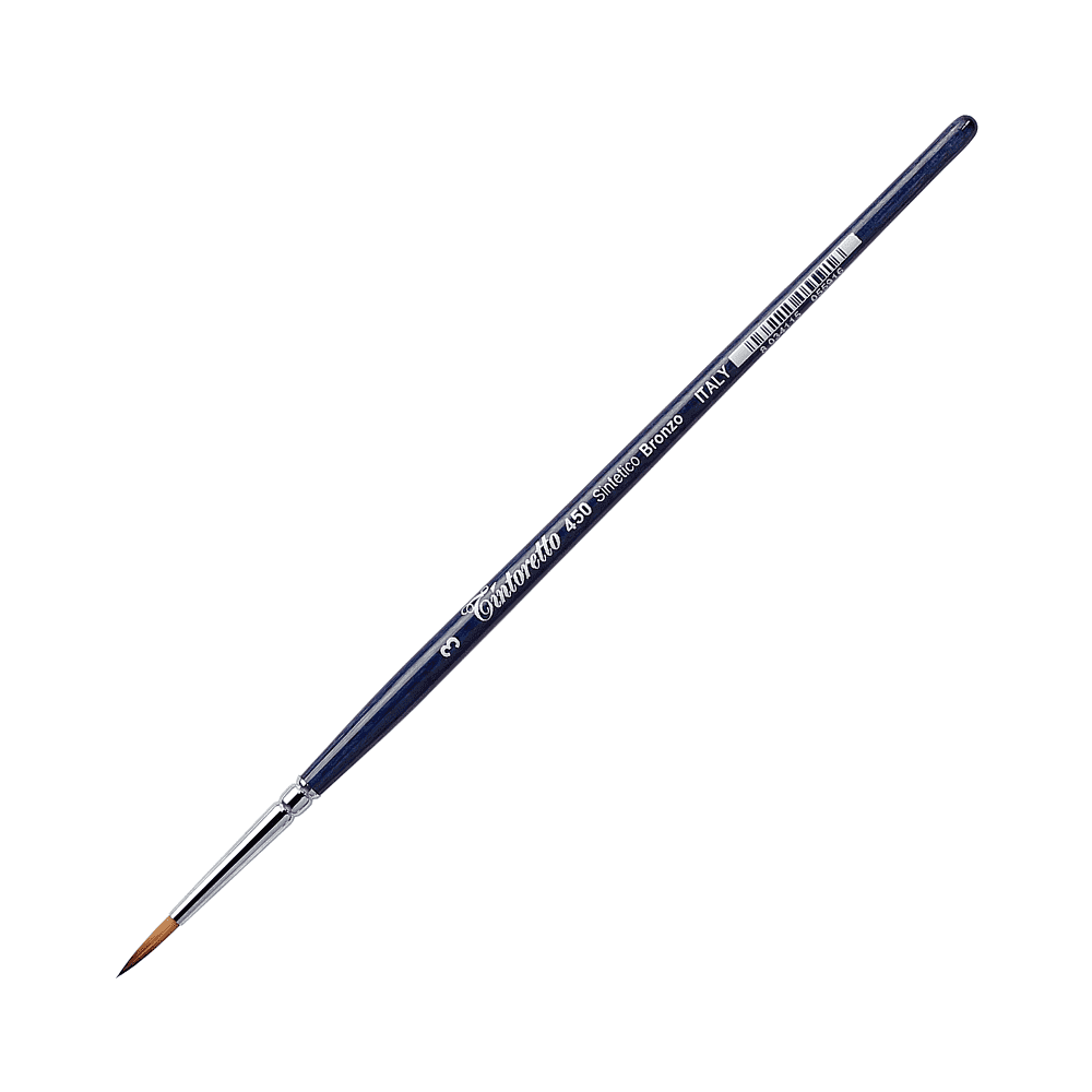 Кисть для рисования "Tintoretto Bronze", синтетика, круглая, №3