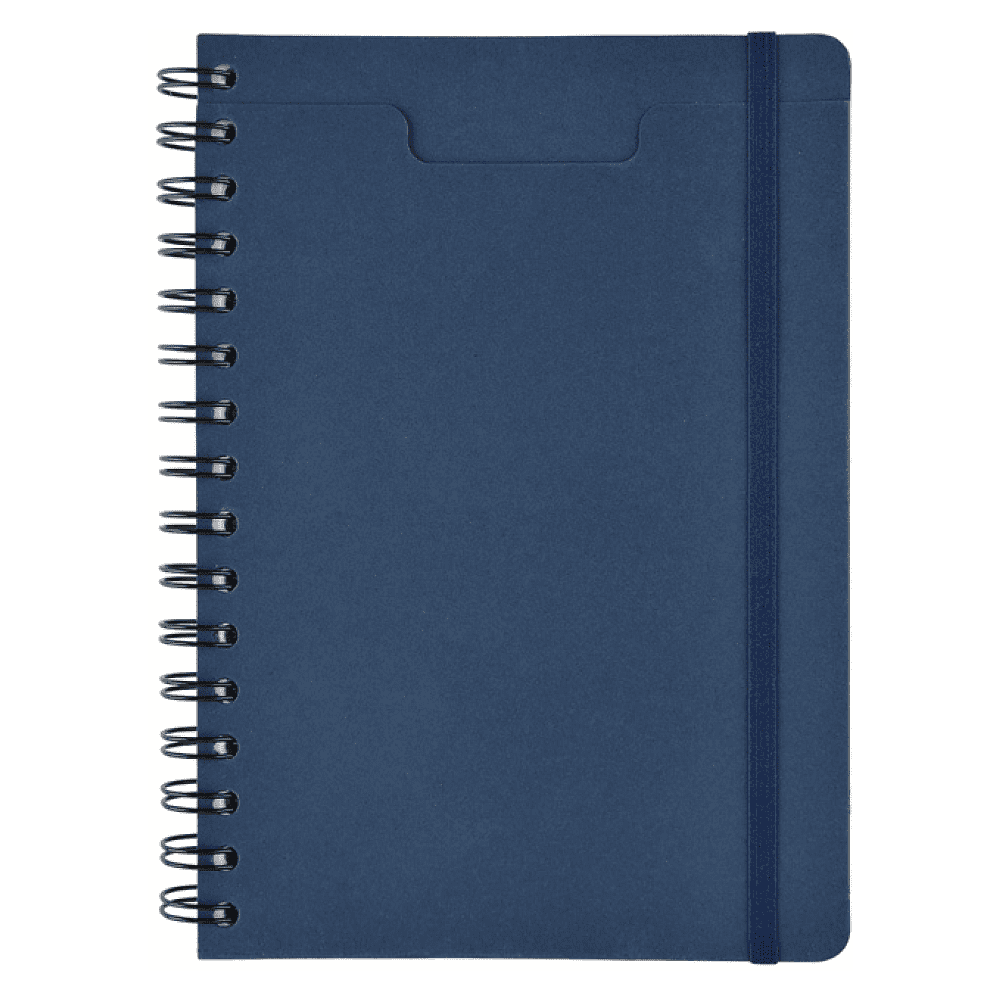 Ежедневник недатированный "Pragmatic", А5, на гребне, темно-синий - 2