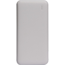 Внешний аккумулятор Power Bank "Rib 10", 10000 mAh, белый