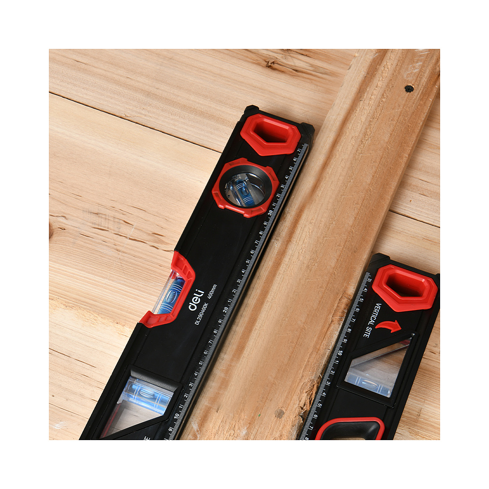 Уровень "Deli" 800 мм, с двойным обзором, пузырьковый - 5