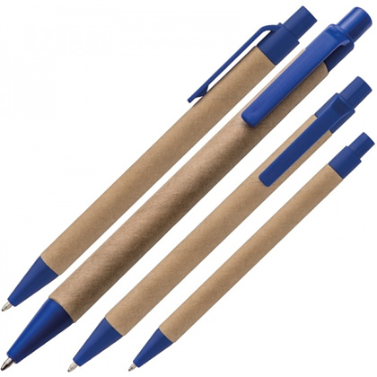 Ручка шариковая автоматическая "Bristol", коричневый, синий, стерж. синий - 2