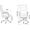 Кресло для руководителя Бюрократ T-9927SL, черный, кожа, металл  - 5