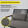 Комплект мебели садовой AksHome GARDENIA (кресло  2 шт, диван 1 шт, стол 1 шт), черный - 4