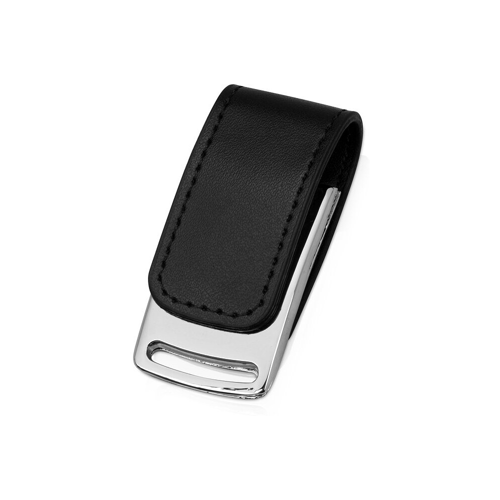 USB Flash накопитель 3.0 64 Gb VDL-014, металл, кожзам, черный 