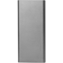 Внешний аккумулятор Power Bank "Iron line 10", 10000 mAh, металл, серебристый