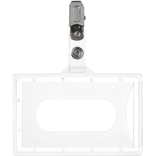 Бейдж с клипсой "ARGO", 59x92 мм, прозрачный