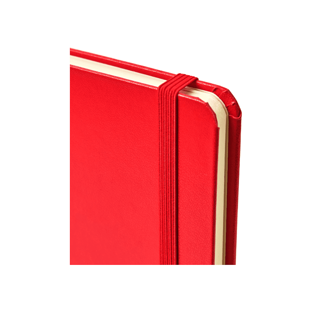 Блокнот "1818-16", А5, 96 листов, на резинке, красный - 3