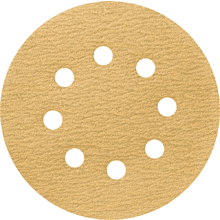 Круг шлифовальный абразивный Krugo Master, 8 отверстий, d125, p.40, 10 штук