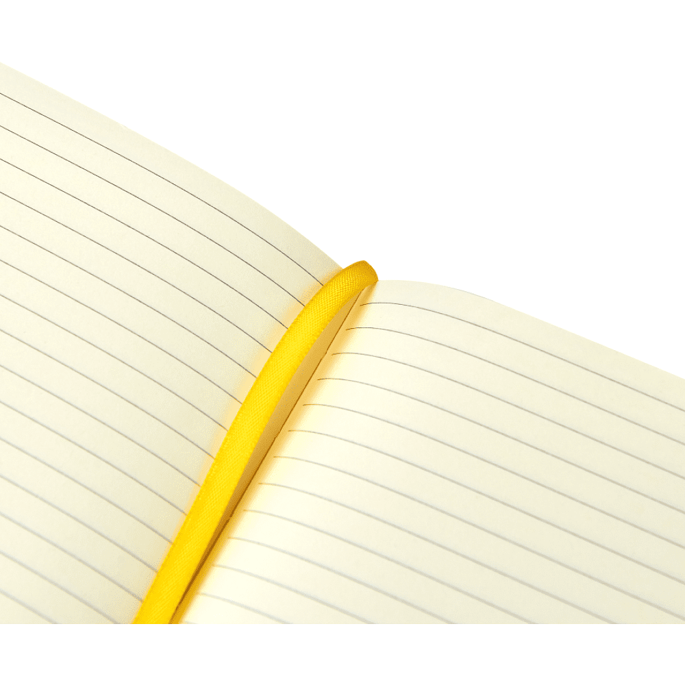 Блокнот "1818-16", А5, 96 листов, на резинке, желтый - 4