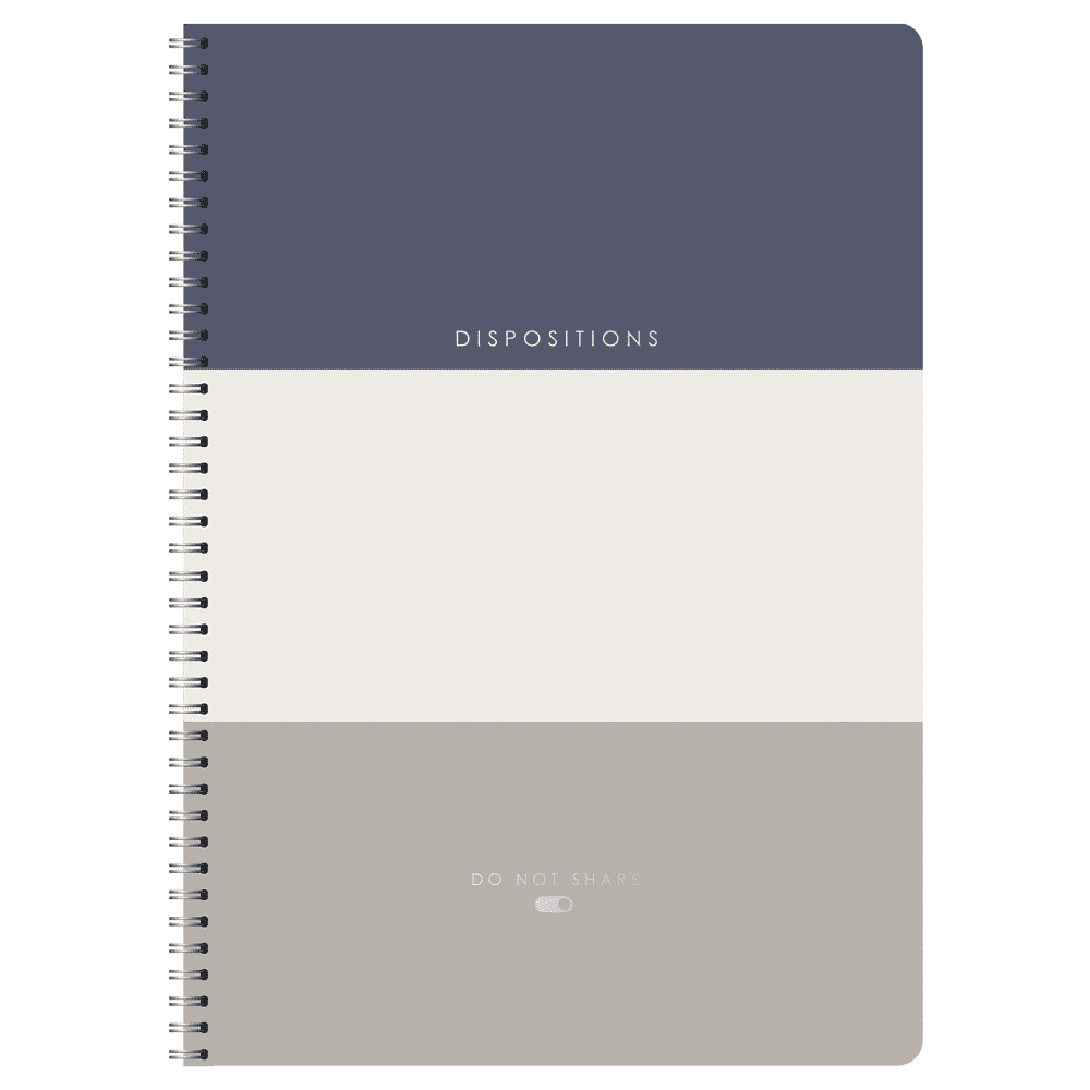Тетрадь "Disposition", А4, 80 листов, клетка, спираль сбоку, ассорти - 2