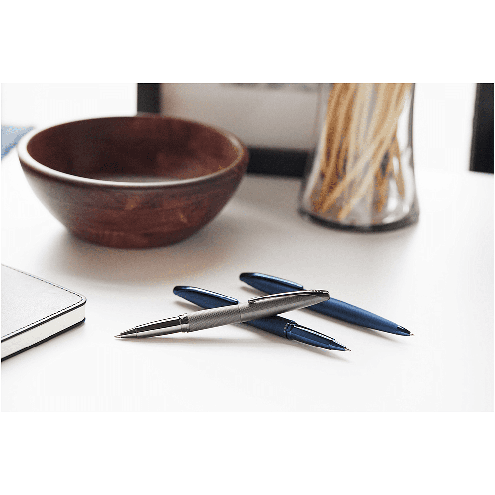 Ручка шариковая автоматическая "Cross ATX Titanium Grey" в подарочной упаковке, 0.7 мм, серый, стерж. черный - 4