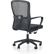 Кресло для персонала SitZone U-069B, сетка, ткань, пластик, черный, 2 шт/упак, -30%