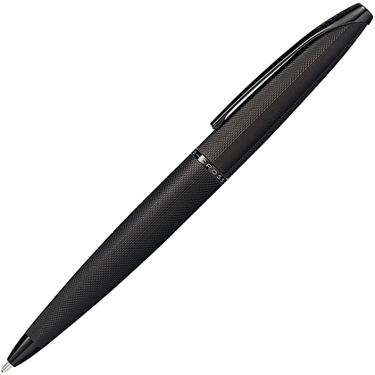 Ручка шариковая автоматическая "Cross ATX Brushed Black", 0.7 мм, черный, стержень черный