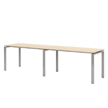 Коллекция Титан Бенч-система линейная на 2 рабочих места ТН314ТР-2х1+ТН314К-22_ПР, 2800х700х742, с пропусками для кабеля