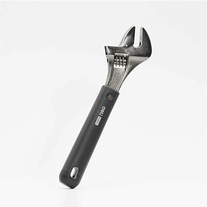 Ключ разводной Deli HS EHT1508, 210 мм, раскрытие губок 0-28 мм, Soft Touch, черный - 11