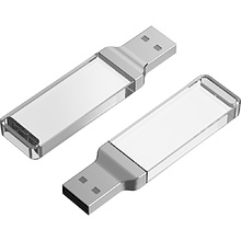 USB Flash накопитель 2.0 16 Gb ZC-005, пластик, металл, белый