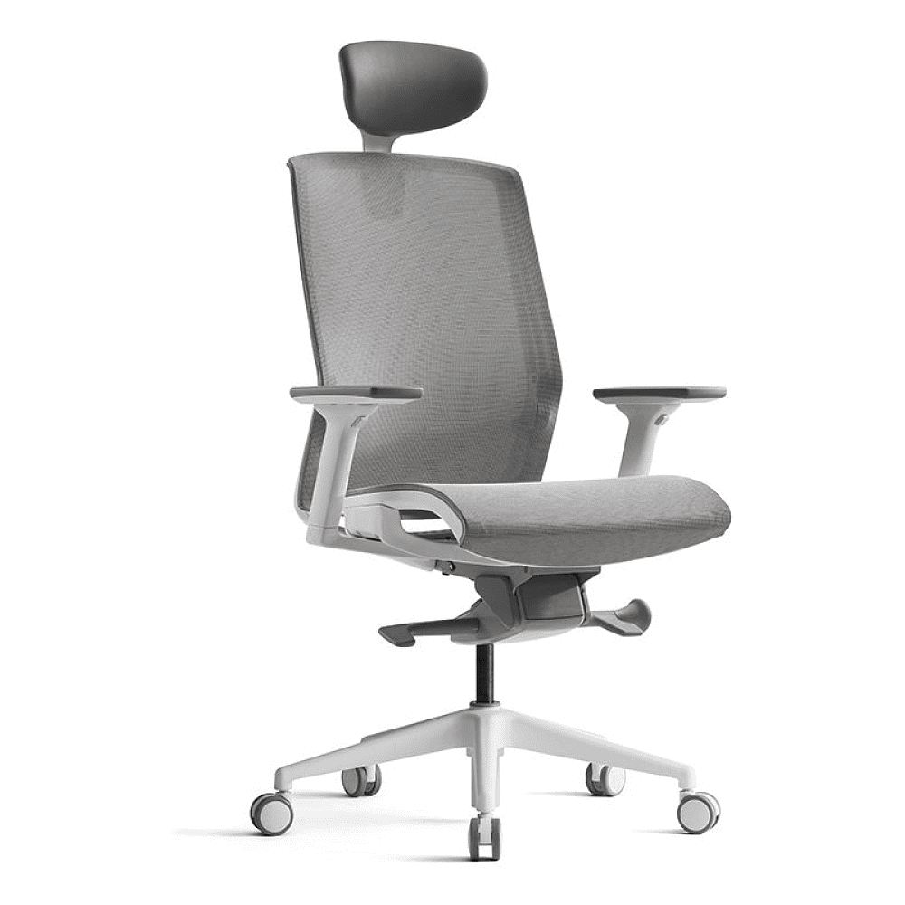 Кресло для руководителя BESTUHL "J15", сетка, пластик, серый, -50%