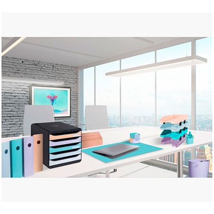 Модуль для бумаги горизонтальный "Aquarel", лиловый - 7