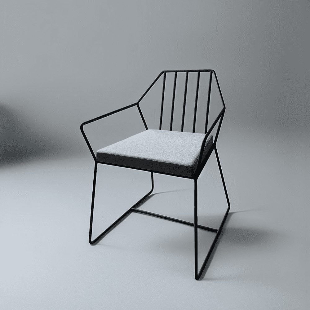 Кресло ALLERD MILORD, ткань, серебристый - 2