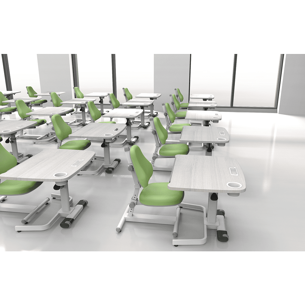 Стол Comf-Pro Coco Desk UR-83, 800х600х(540-755) мм, дуб белый - 7