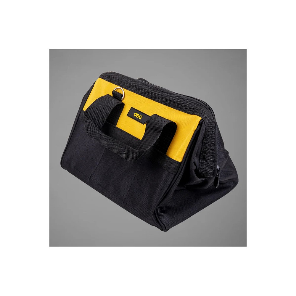 Сумка для инструментов Deli YS EDL-P1, 300х230х250 мм, ткань Oxford, черный, желтый - 2