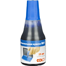 Краска штемпельная "Colop", 25 мл, синий