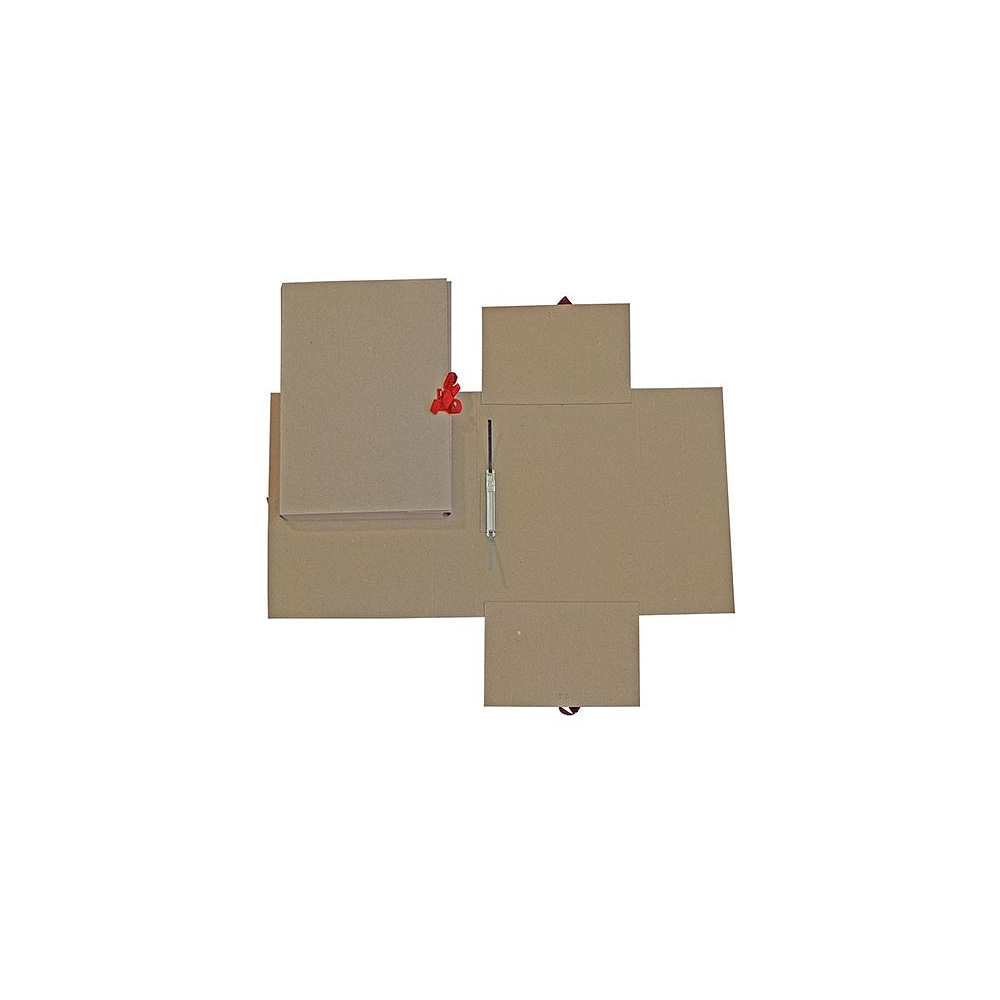 Папка-скоросшиватель с завязками, 50 мм, 4 завязки, крафт - 5