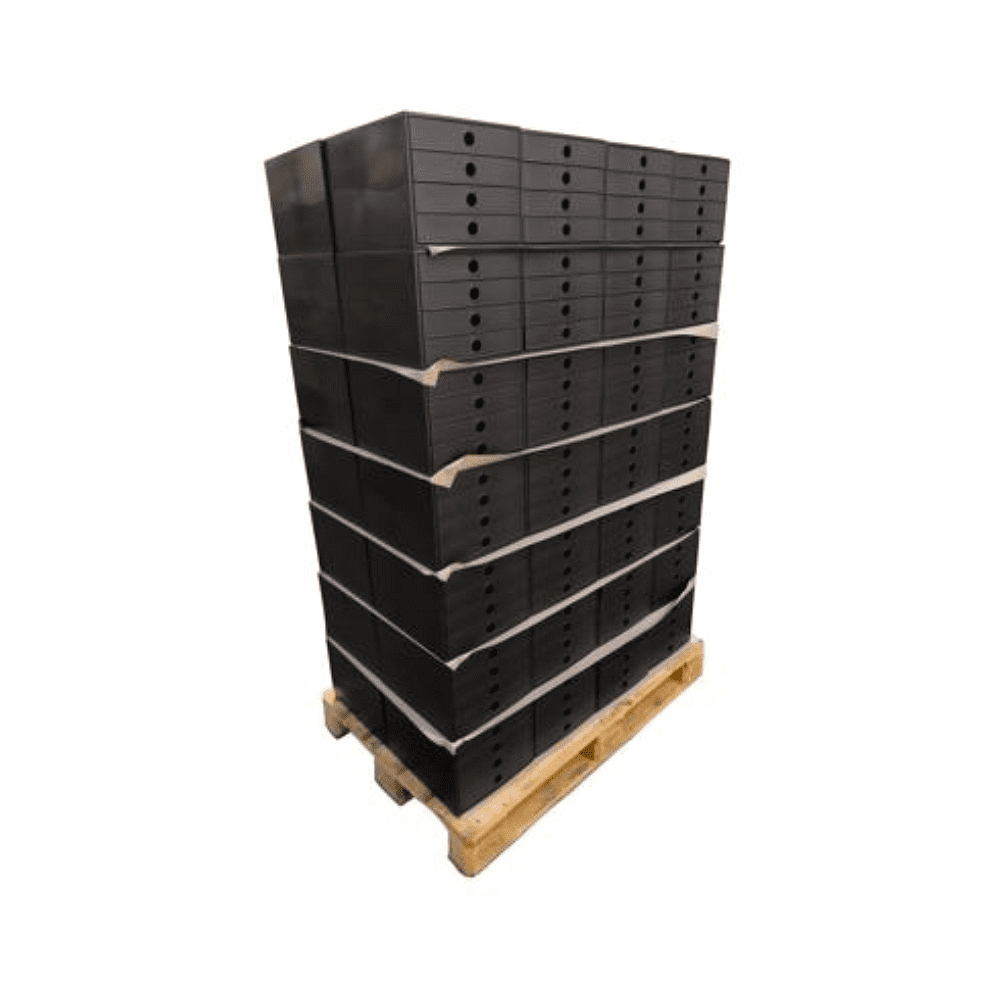 Блок из 4-х лотков закрытый "Exacompta", черный - 4