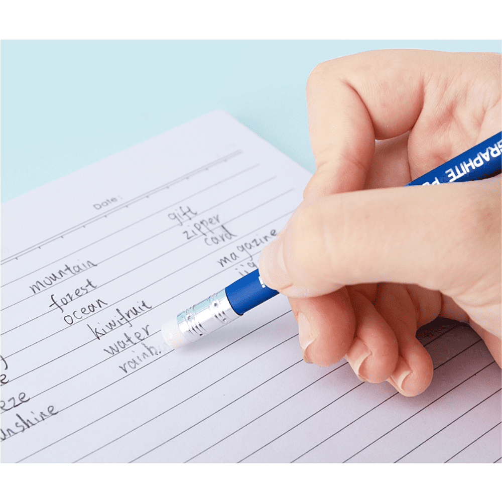 Карандаш простой "Deli Uspire", HB, синий - 3