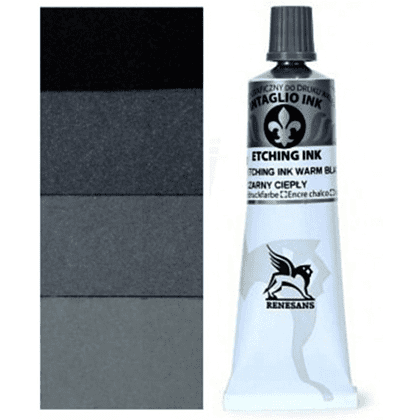 Краски для печати "Intaglio ink", 51 холодный черный, 60 мл - 2