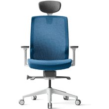 Кресло для руководителя BESTUHL "J1", сетка, ткань, пластик, голубой, -50%