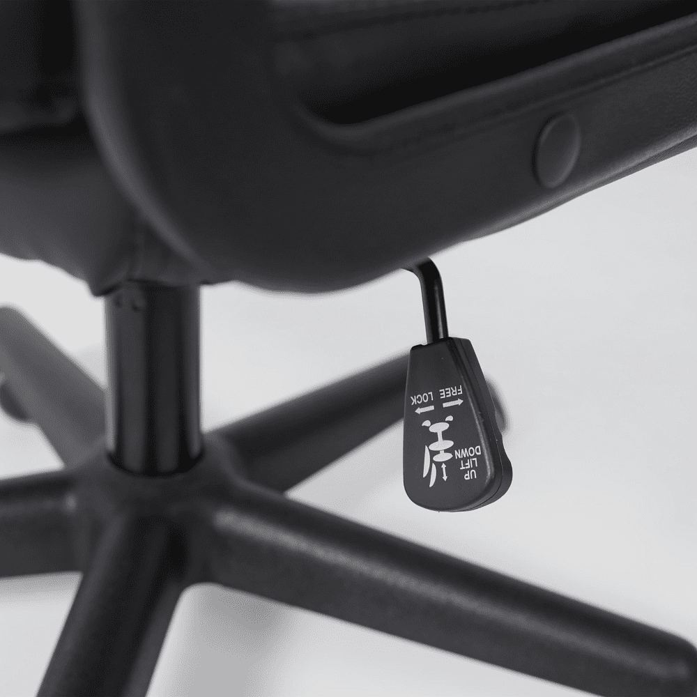 Компьютерное кресло "POLO", экокожа, пластик, черный - 11