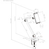 Крепление для планшета (смартфона) Tablet Clamp, белый матовый - 10