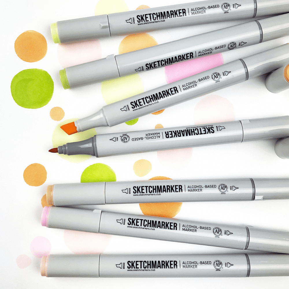 Маркер перманентный двусторонний "Sketchmarker", B114 сапфир - 3