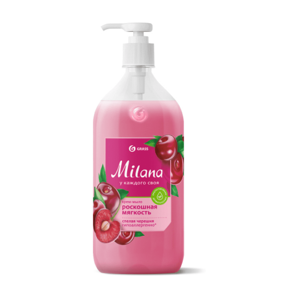 Крем-мыло "Milana", 1 л, спелая черешня