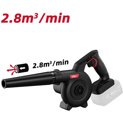 Аккумуляторная воздуховка "Deli EDE820Z", 20 В, 2,8 м/мин, коробка - 6