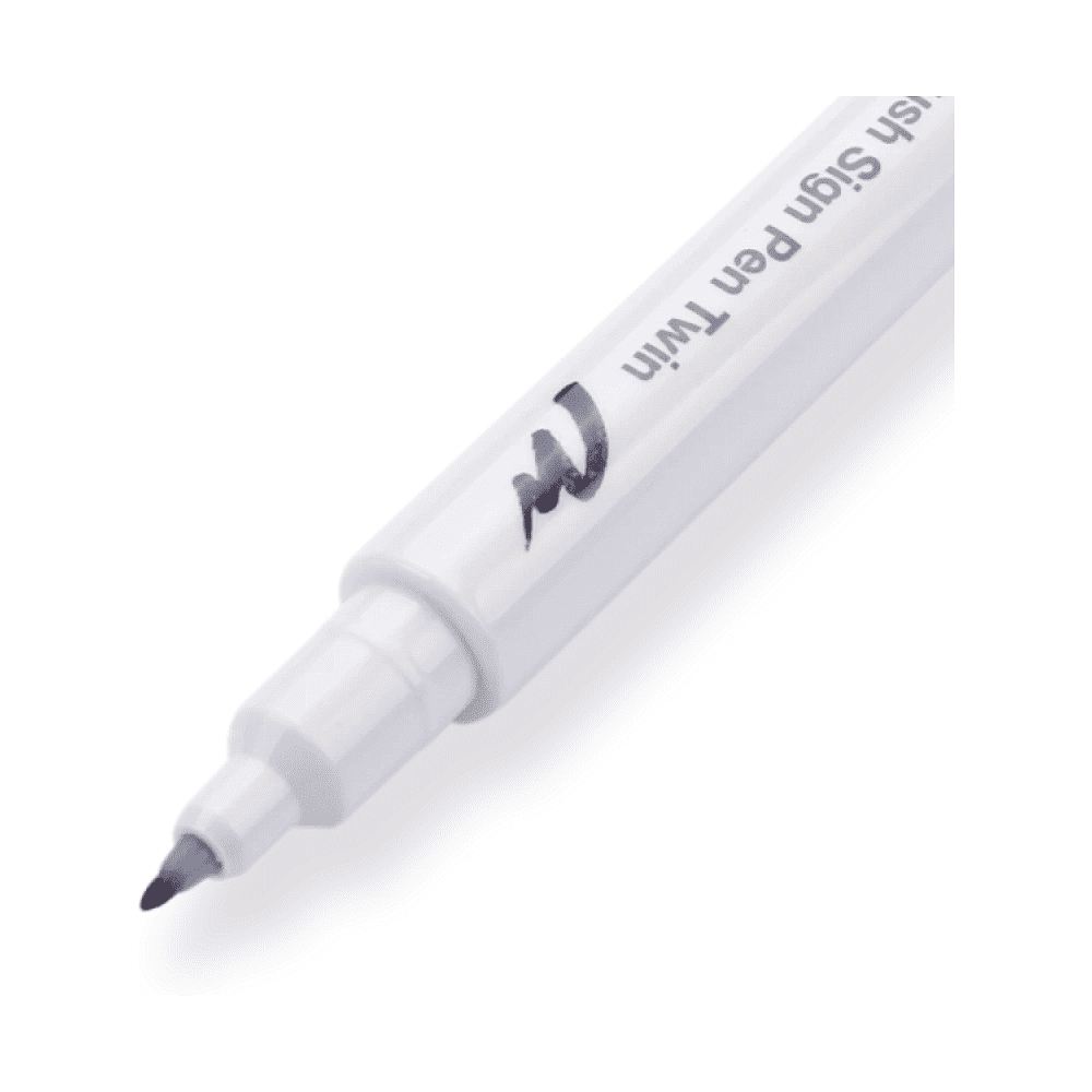 Маркер-кисть "Brush Sign pen twin", 12 шт - 2