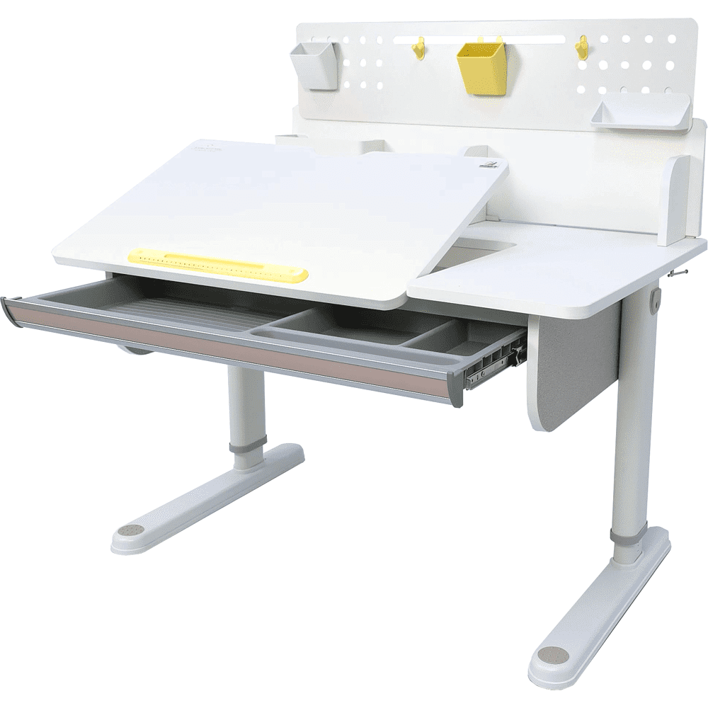 Комплект Ergosmart ученический Caravel S: стол регулируемый Caravel S, полка с подставкой для книг Wooden space S - 11