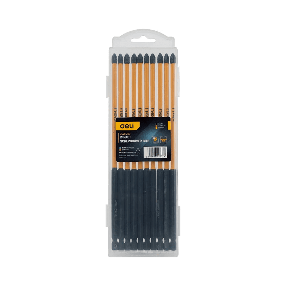 Бита Deli YS EDL251200, ударная, 10 шт., PH2 x 200 мм - 12