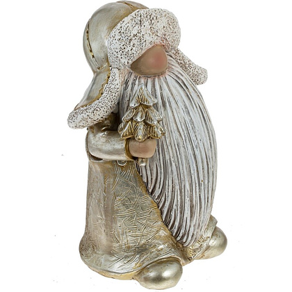 Фигурка "Гном", 15x9 см, полимерный материал, золотой - 2