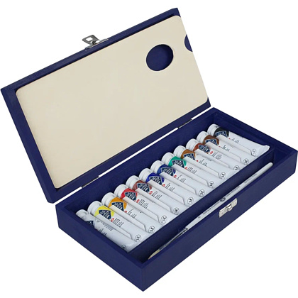 Краски масляные "Мастер Класс", 12 цветов, 18 мл, подарочная упаковка - 5