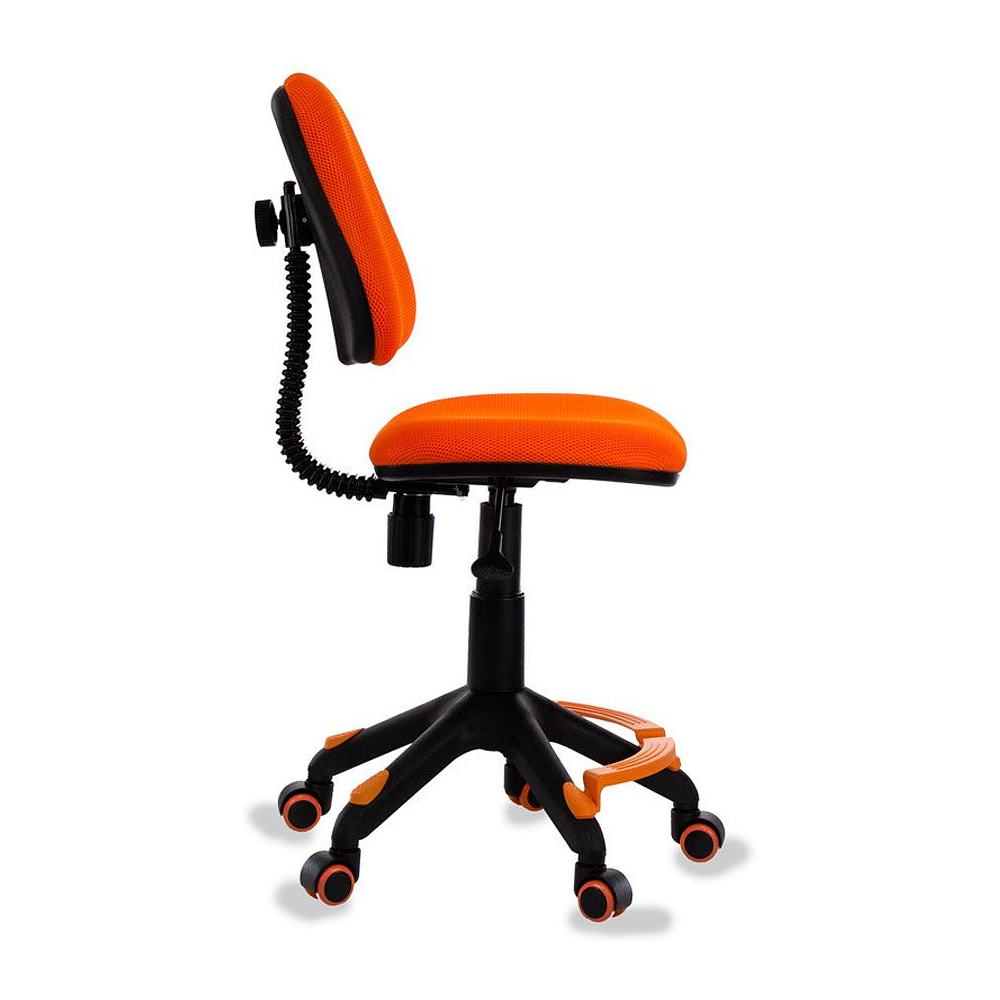 Кресло для детей Бюрократ "KD-4-F", ткань, пластик, оранжевый - 3