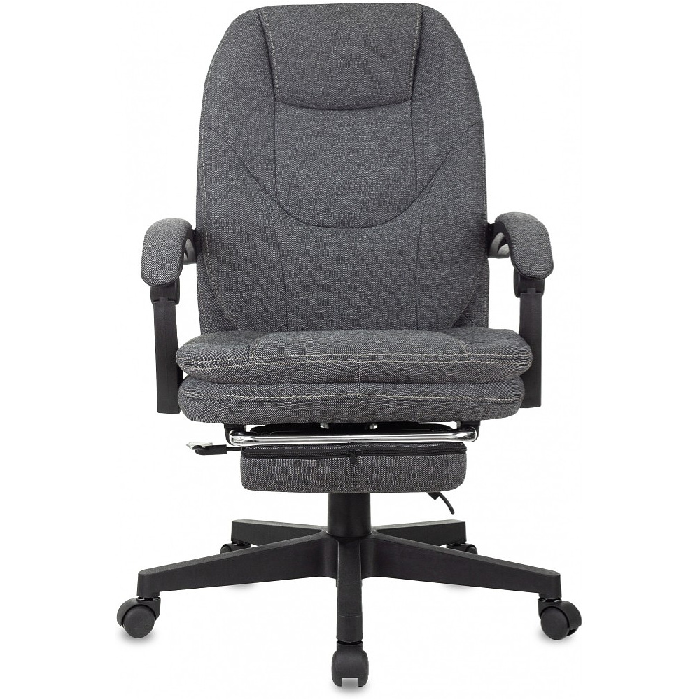 Кресло для руководителя Бюрократ "CH-868MSG-F", ткань, пластик, серый - 2